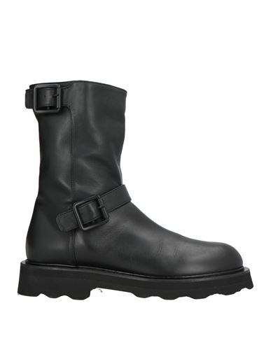 Pomme D'or Woman Ankle Boots Black Size 8 Leather In Black