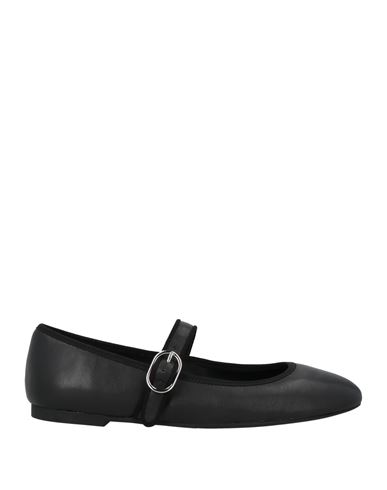 Stuart Weitzman Woman Ballet Flats Black Size 7.5 Leather In Black