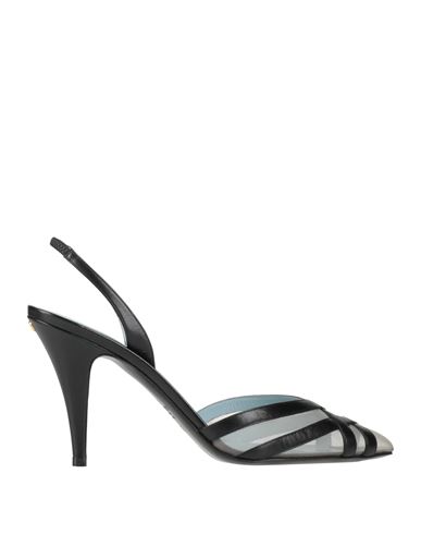 Valentino Black Leather High Heel Pumps In Black