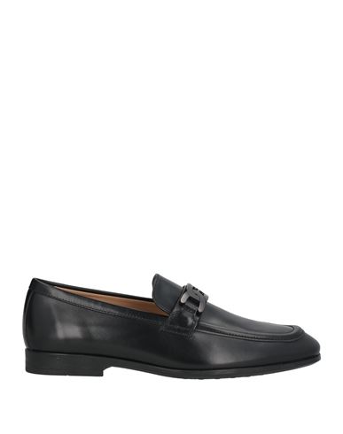 Tod's Man Loafers Black Size 6.5 Leather In Black