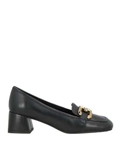 Tosca Blu Woman Loafers Black Size 8 Leather In Black