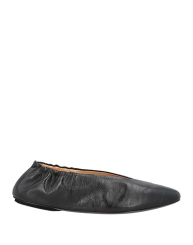 Marsèll Woman Ballet Flats Black Size 8 Ovine Leather In Black