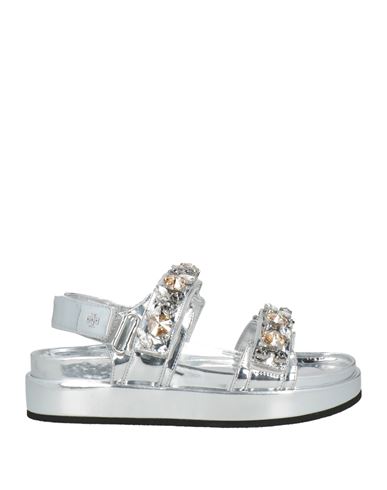 Tory Burch Woman Sandals Silver Size 6 Synthetisches Material In Silver