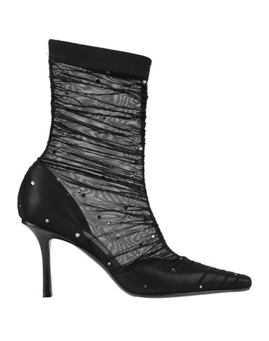 Jimmy Choo Woman Ankle Boots Black Size 8 Textile Fibers In Black