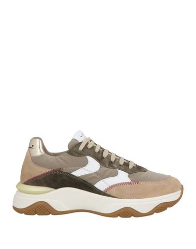 Voile Blanche Woman Sneakers Beige Size 11 Leather In Brown