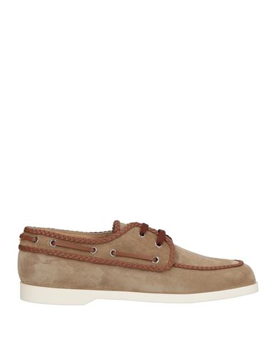 Valentino Garavani Man Loafers Camel Size 11.5 Leather In Brown