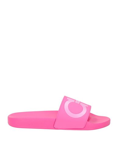 Ferragamo Woman Sandals Fuchsia Size 10 Rubber In Pink