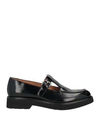 Church's Woman Loafers Black Size 8 Leather