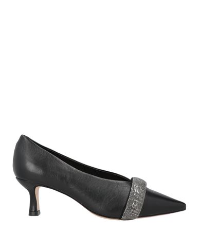 Vicenza ) Woman Pumps Black Size 7 Leather In Black