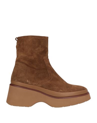 Pons Quintana Woman Ankle Boots Brown Size 7.5 Leather In Brown