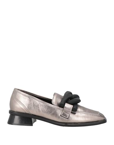 Vicenza ) Woman Loafers Bronze Size 8 Leather In Silver