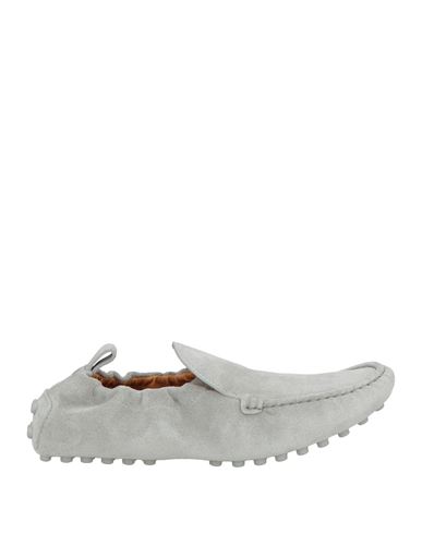 Tod's Woman Loafers Grey Size 8 Leather In Gray