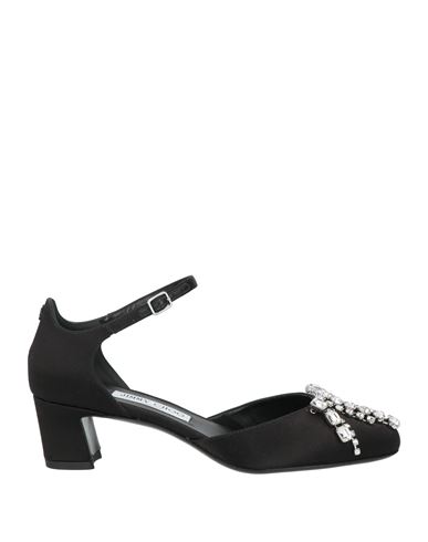 Jimmy Choo Woman Pumps Black Size 8 Textile Fibers In Black