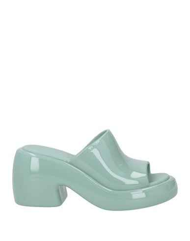 Ferragamo Woman Sandals Sage Green Size 8 Rubber In Green