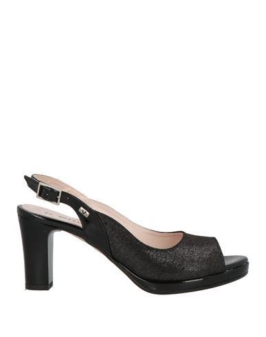 Valleverde Woman Sandals Black Size 8 Synthetisches Material In Black