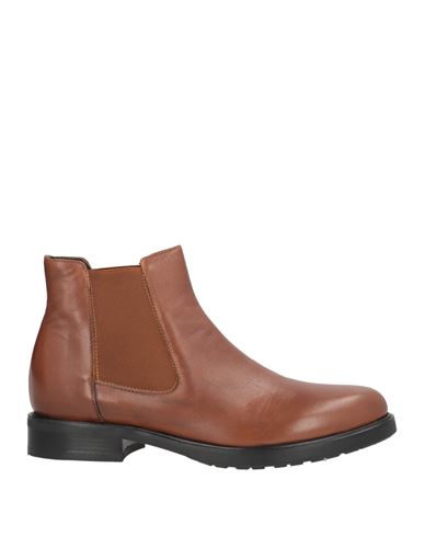 Laura Bellariva Woman Ankle Boots Tan Size 6.5 Calfskin In Brown