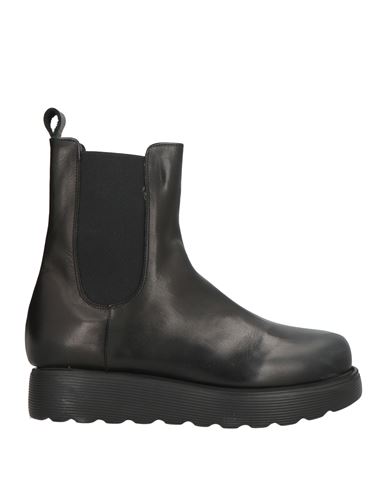 Ixos Woman Ankle Boots Black Size 7 Calfskin In Black