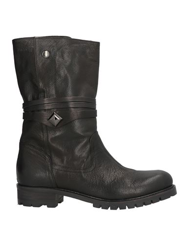 Angelo Bervicato Woman Ankle Boots Black Size 9 Leather In Black