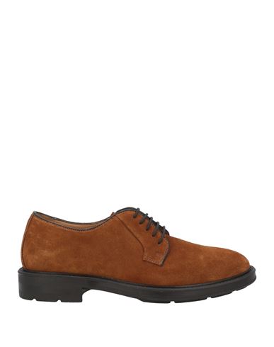 Antica Cuoieria Man Lace-up Shoes Tan Size 9 Leather In Brown