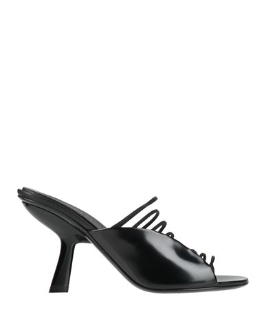 Ferragamo Woman Sandals Black Size 8 Calfskin, Textile Fibers In Black