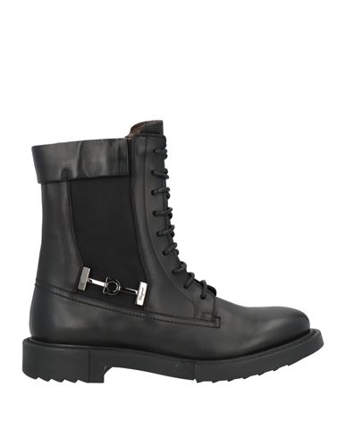 Ferragamo Woman Ankle Boots Black Size 7.5 Calfskin, Textile Fibers In Black