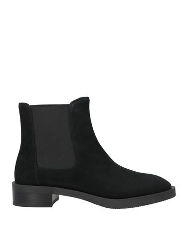 Stuart Weitzman Woman Ankle Boots Black Size 7.5 Leather In Black