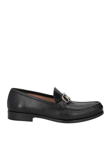Ferragamo Man Loafers Black Size 5.5 Calfskin In Black