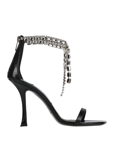Jimmy Choo Woman Sandals Black Size 8 Lambskin In Black