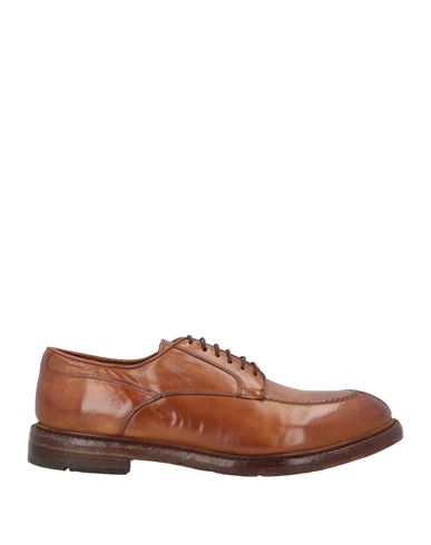Lemargo Man Lace-up Shoes Tan Size 10 Leather In Brown