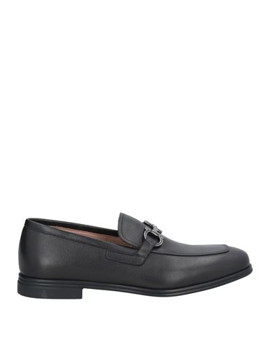 Ferragamo Man Loafers Black Size 7.5 Calfskin In Black
