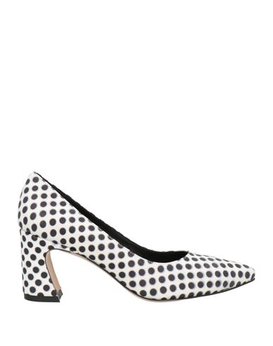 Tosca Blu Woman Pumps White Size 9 Leather In Black
