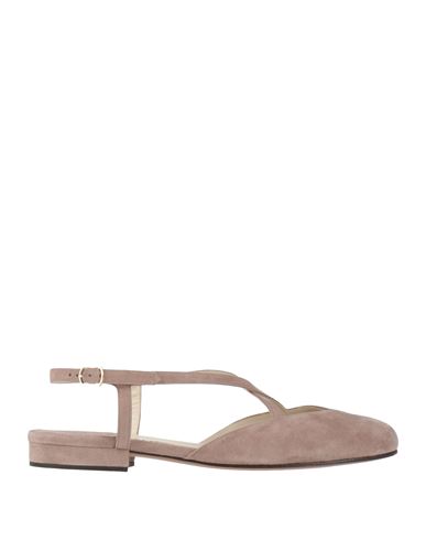 Ferragamo Woman Ballet Flats Taupe Size 7.5 Calfskin In Brown