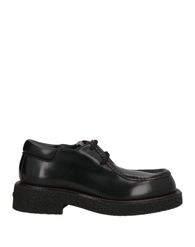 Ferragamo Man Lace-up Shoes Black Size 9 Calfskin In Black