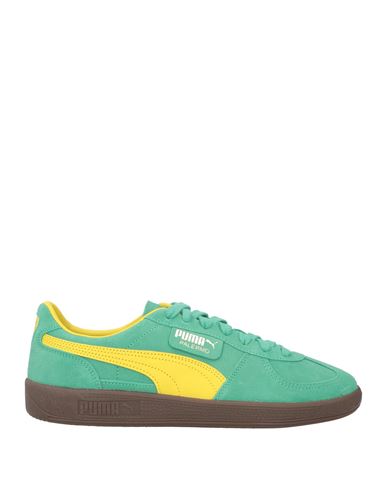 Puma Man Sneakers Green Size 12 Cow Leather In Green
