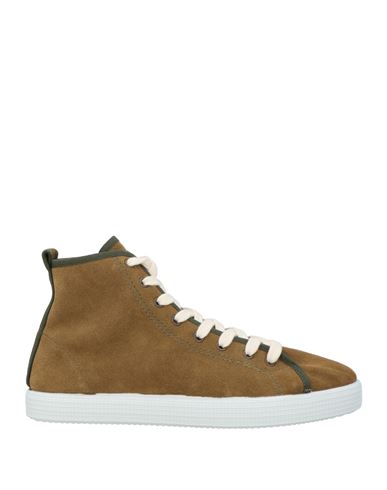 Zampiere Man Sneakers Khaki Size 9 Leather In Brown