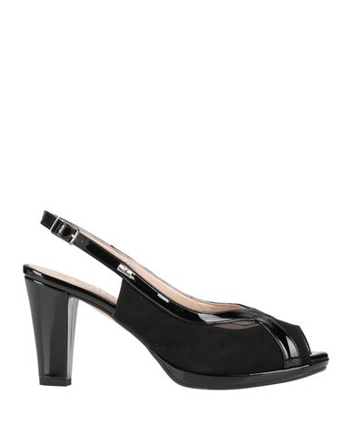 Valleverde Woman Sandals Black Size 7 Synthetisches Material In Black