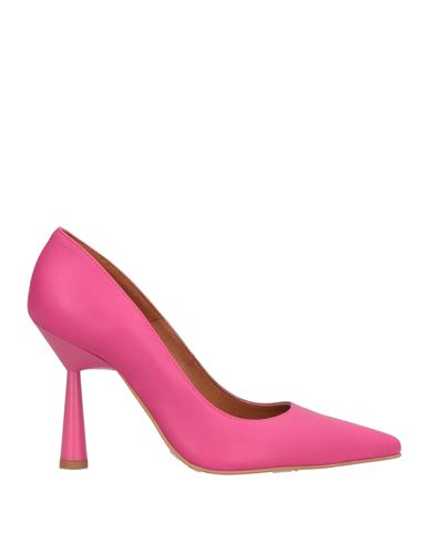 Angel Alarcon Ángel Alarcón Woman Pumps Fuchsia Size 7 Leather In Pink