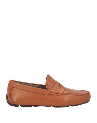 Ferragamo Man Loafers Tan Size 7 Calfskin In Animal Print