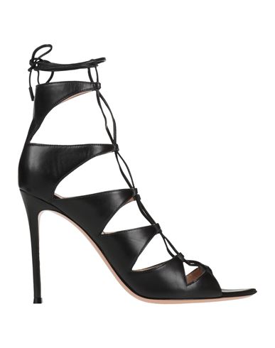 Gianvito Rossi Woman Sandals Black Size 10.5 Leather In Black