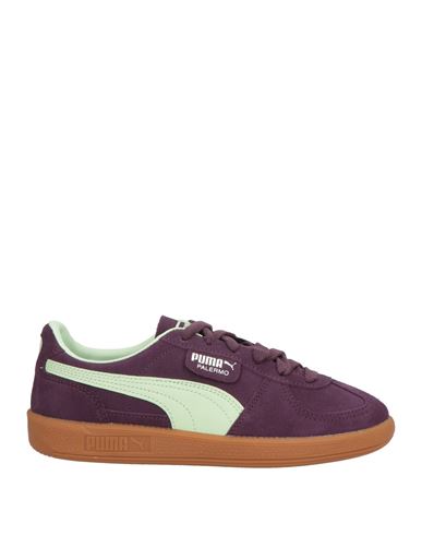 Puma Woman Sneakers Dark Purple Size 7.5 Leather In Multi