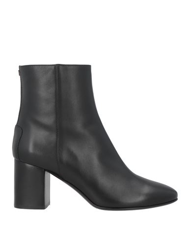 Tod's Woman Ankle Boots Black Size 8 Leather In Black