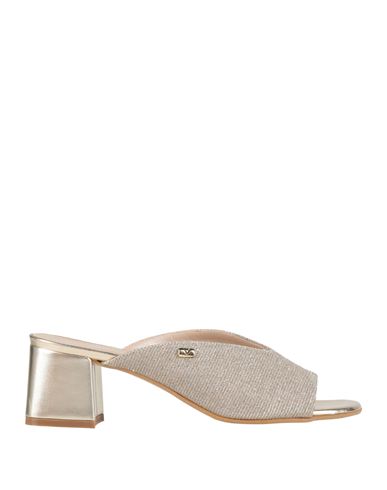 Valleverde Woman Sandals Platinum Size 6 Textile Fibers In Neutral
