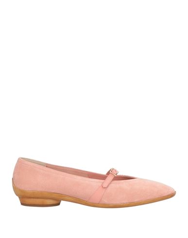 Ferragamo's Creations Woman Ballet Flats Pink Size 7.5 Leather In Pink