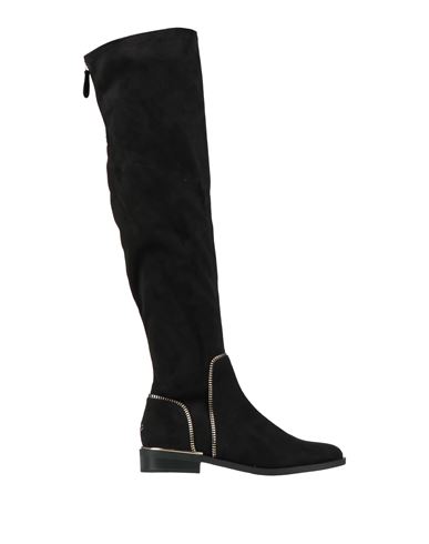 Guess Woman Boot Black Size 6 Textile Fibers In Black