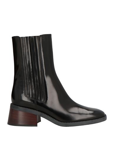 Tod's Woman Ankle Boots Black Size 8 Leather In Multi