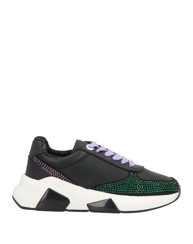 Tosca Blu Woman Sneakers Black Size 7 Leather In Multi