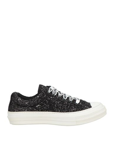 Love Moschino Woman Sneakers Black Size 6 Textile Fibers In Animal Print