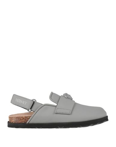Versace Young Toddler Girl Sandals Grey Size 10c Textile Fibers In Multi