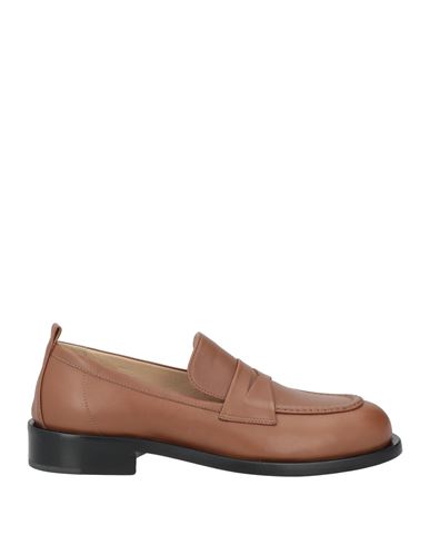 Pomme D'or Woman Loafers Tan Size 8 Calfskin In Brown