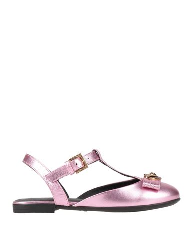 Versace Young Toddler Girl Ballet Flats Lilac Size 10c Leather In Purple